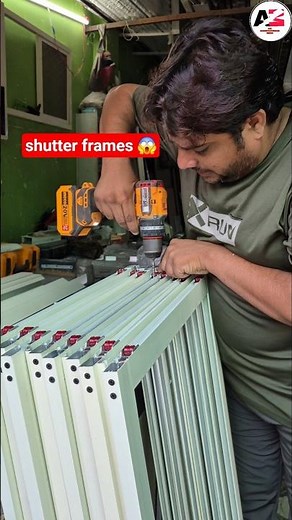 how to make aluminium window shutter frame #doors #fabrication #skills