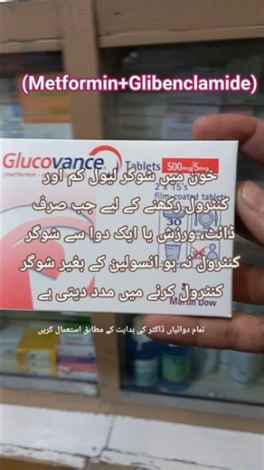 Glucovance Tablets 5mg (Metformin+Glibenclamide)#shorts #shortsfeed #drg #youtubeshorts #trending