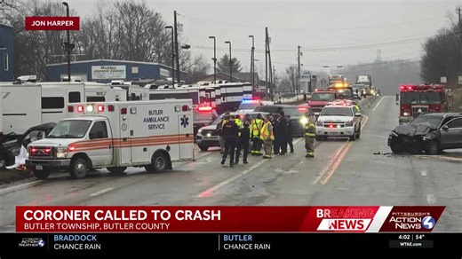 Coroner called to crash in Butler Township, Butler County