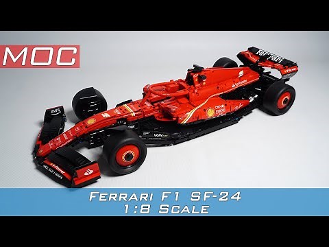 Ferrari F1 SF-24 1:8 Scale LEGO TECHNIC MOC