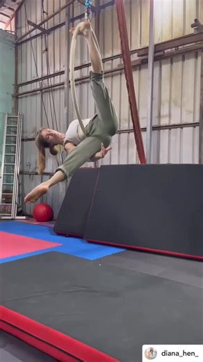 573 reactions · 39 shares | Check out these cool tricks from @diana_hen_!  #aerialhooptricks | Aerial Hoop Tricks | Facebook