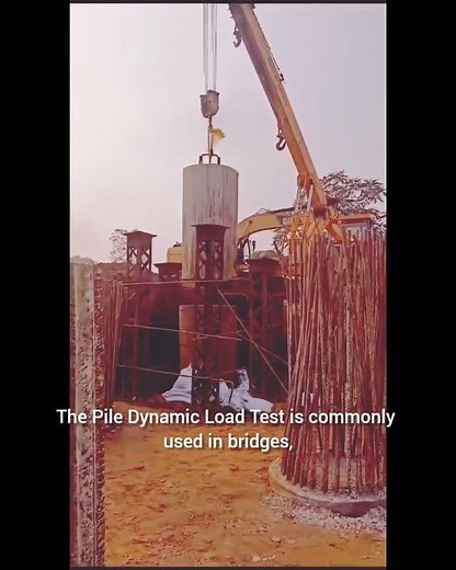 Pile dynamic load test for bearing capacity