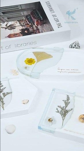 Epoxy Resin + Casting Powder Fusion Craft | Geometric Resin Art Tutorial #resinart #resin #diy