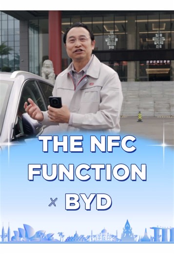 Left your car keys behind? No sweat – your NFC digital key has you covered. Just one tap and you're in. #BYD #Technology #NFC #DigitalKey