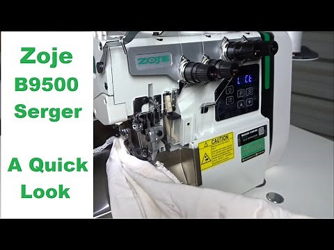 Zoje Industrial Serger (Overlocker) - Quick Overview - Model B9500-13H