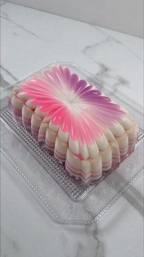 let’s make blackberry & raspberry jelly cake 🩷💜🩷💜 #asmr #dessert #sweet #jelly #jellycake