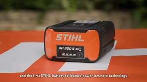 The new STIHL AP 500 S is the most powerful AP battery in the our range, and the first STIHL battery to feature power laminate technology, which gives it its greater power output and energy density. Find out more in our video. | STIHL