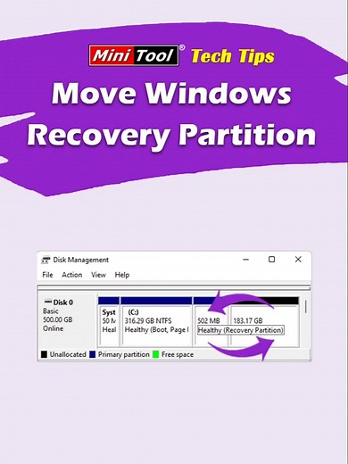 Moving the Recovery Partition in Windows 10/11