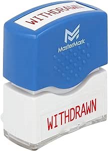 Withdrawn Stamp – MasterMark Premium Pre-Inked Office Stamp