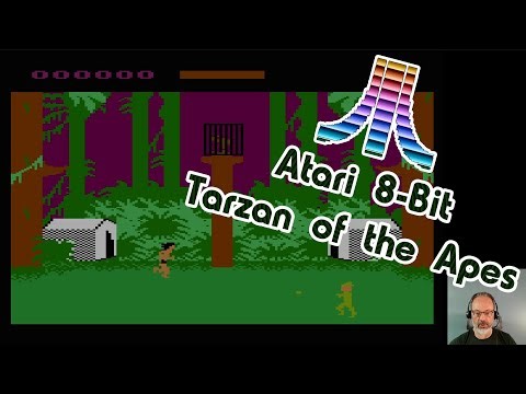 Atari 8-Bit Game Play, Tarzan of the Apes