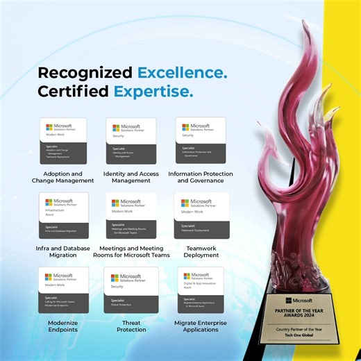 𝗧𝗲𝗰𝗵 𝗢𝗻𝗲 𝗣𝗵𝗶𝗹𝗶𝗽𝗽𝗶𝗻𝗲𝘀 has been empowering businesses for 20 Years with advanced specializations in security, modern work, and Azure. 𝗥𝗲𝗰𝗼𝗴𝗻𝗶𝘇𝗲𝗱 𝗯𝘆 𝗠𝗶𝗰𝗿𝗼𝘀𝗼𝗳𝘁 𝗮𝘀 𝗣𝗮𝗿𝘁𝗻𝗲𝗿 𝗼𝗳 𝘁𝗵𝗲 𝗬𝗲𝗮𝗿, we bring world-class expertise to secure your data, modernize operations, and transform your business digitally. 𝗦𝗲𝗻𝗱 𝘂𝘀 𝗮 𝗺𝗲𝘀𝘀𝗮𝗴𝗲 𝗻𝗼𝘄! 📧 aliana@techoneglobal.com 📞 63 2 87824968 🌐 www.techoneglobal.com #AllinOnAI #MicrosoftSecurity #OnwardTOG