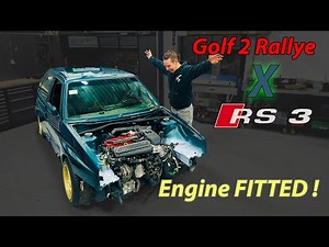 The Audi RS3 engine is in the Golf 2 Rallye !