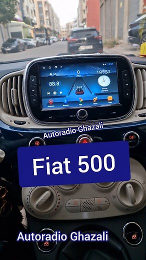 2.8K views | #Fiat_500 朗 Installation Ecran Android #Poste_Radio #Automobile #Autoradio_Ghazali #Casablanca | Autoradio Ghazali | Facebook