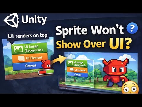 How to Display a Sprite Over a UI Background in Unity FIXED
