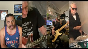 327K views · 9.3K reactions | We Are The Champions - Quarantine Style! As if I dont have enough on my plate this quarantine time, Brian, and this time Roger, are making it very hard to not wanna sing along with them hahaha! Here with my buddy Kuky Sanchez from Brasil on bass, We Are The Champions - #MicroCon number 15 w/ Brian May & Roger Taylor (I hope I got most of the harmony vocals right!)! Queen, #quarantinefun | Jeff Scott Soto | Facebook