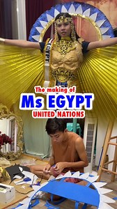 The making of costume representing Egypt for United Nations Day 🇪🇬 | Kuya Pat TV