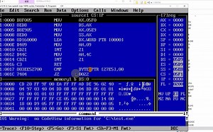 DOSBOX环境下使用CV命令调试汇编程序