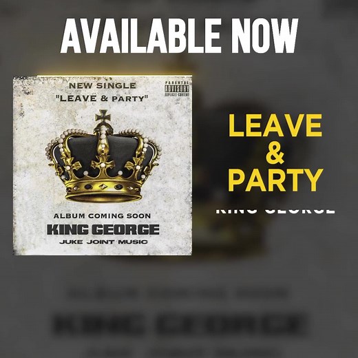 19K views · 644 reactions | LEAVE & PARTY - OUT NOW ON EVERY MUSIC MEDIA PLATFORM Be Sure To Follow My Official YouTube Channel 803 King George https://youtube.com/channel/UC56SsOwm1Dg74dzhkEdDmHw https://803kinggeorge.com/ | King George | Facebook