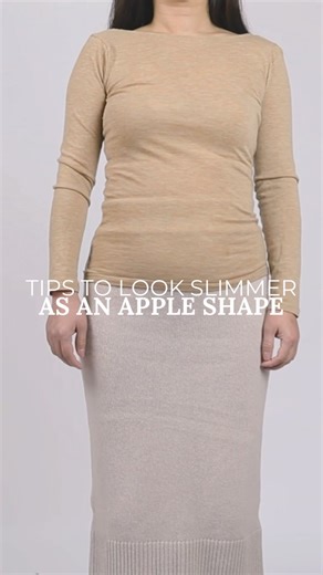 166K views · 318 reactions | Tips to look SLIMMER as an Apple Shape  What’s your opinion? #apple #appleshape #styletips | Petite Dressing | Facebook