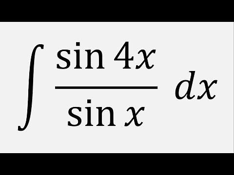 Integral of sin(4x)/sin(x) dx