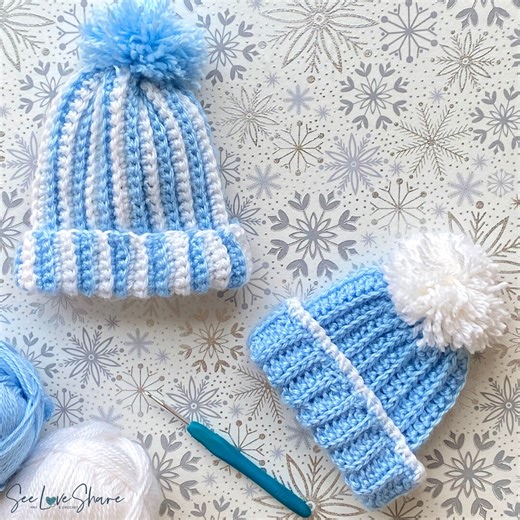 Crochet Beanie Pattern | Baby Beanie Pattern | Newborn Hat DIY Tutorial Beginner Friendly |easy - Etsy