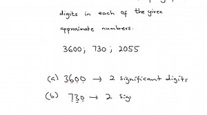 SOLVED:Determine the number of significant digits in each of the given approximate numbers. 107 ; 3004 ; 1040