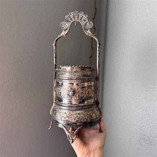 Antique Reed and Barton Silver Plated Tiered Caddy - Etsy