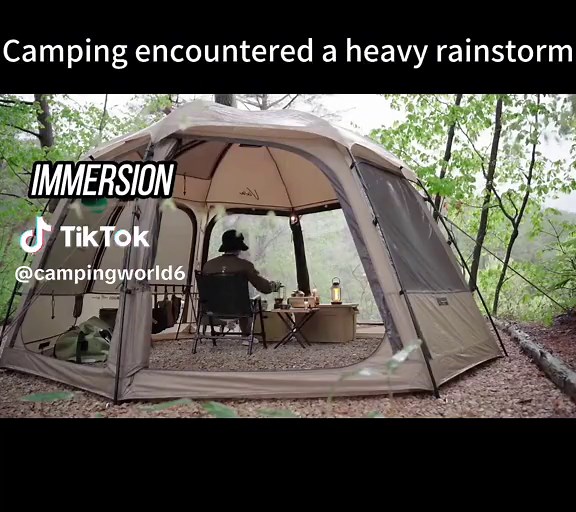 Enjoy camping in the rain#camping #outdoors #outdoorslife #outdoorsman #outdoorsygals #campinglife #rainydaycamping #campinghacks #campingtips #campingideas #campinggear #campingtents #foryou #fyp