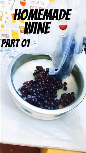 Homemade Red Wine 🍷 Part 1 | Easy Wine Making at Home #wine #grape #redwine #homemade #tasty #easy