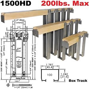 1500HD Series Heavy-Duty Pocket Door Frame Kits
