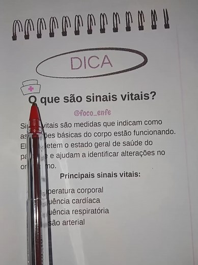Sinais Vitais: Estude Enfermagem Comigo