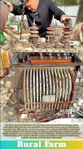 Pulling the Copper Core Out of a Giant Transformer: Disassembling a 3-Phase Industrial Power Unit