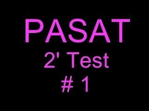PASAT Test - Short Demonstration