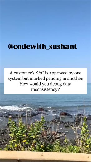 Sushant Kumbhar on Instagram: "1. Identify the source of truth I first confirm which system owns the KYC decision and how the status is supposed to flow downstream. 2. Review audit and application logs I check logs in both systems to see when the KYC status was updated and whether any errors occurred during data sync. 3. Validate database records I compare the KYC status in both databases to confirm if the mismatch is due to missing, delayed, or failed updates. 4. Check integration points I veri