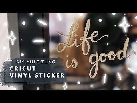 DIY Anleitung | Cricut Vinyl Sticker einfach selbst machen ✨ Direkt in Design Space und mit dem iPad