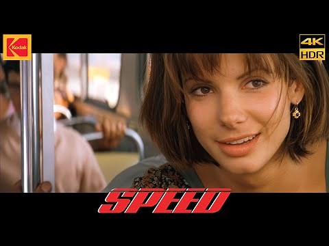 Speed (1994) Arizona Wildcats Movie Clip scene 4K HDR10 Kodak 5247 Keanu Reeves - Sandra Bullock