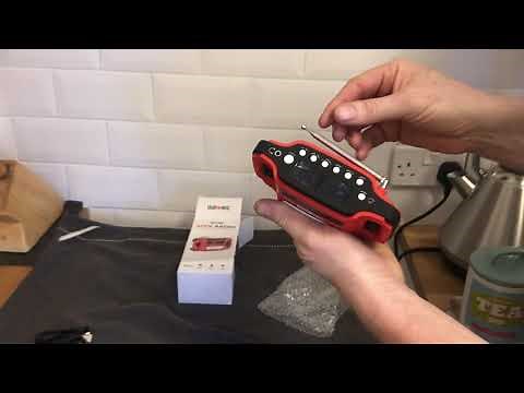 Duronic Rechargeable Solar/Wind-Up/USB APEX AM/FM Radio - Unboxing and Review