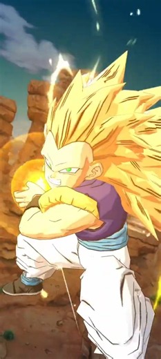 Gotenks Power Up on Black Goku #animegames #videogames #dragonballlegends #gamingvideos