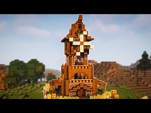 How To Build A Windmill Survival Base In Minecraft | Step by Step Tutorial