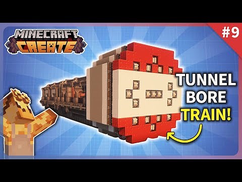 I Built a WORKING Tunnel Bore Train in Minecraft Create Mod! [#9]