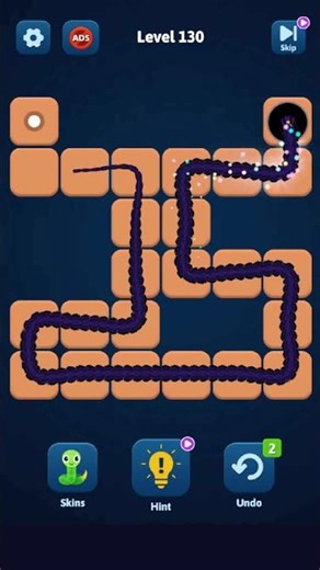 One Line Snake Level 130 Answer #oneline #shorts #gameplay #singleline