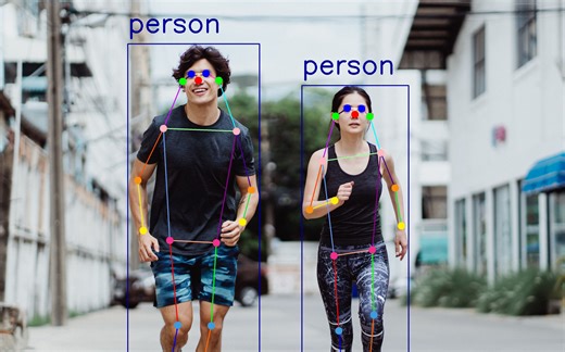 YOLOV8关键点检测-预训练模型预测