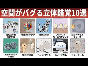【錯覚】視点を変えるだけでバグる空間錯視10選
