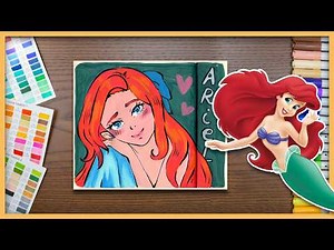 Imagining Disney Princesses in MY ART STYLE: Ariel The Little Mermaid 🐚🧜🏻‍♀️
