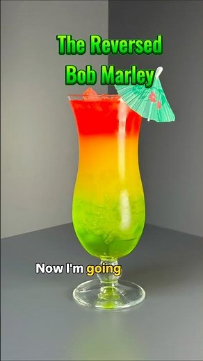 The Reversed Bob Marley🍹(a literal twist to my most viral video) Recipe in the comments #mixology
