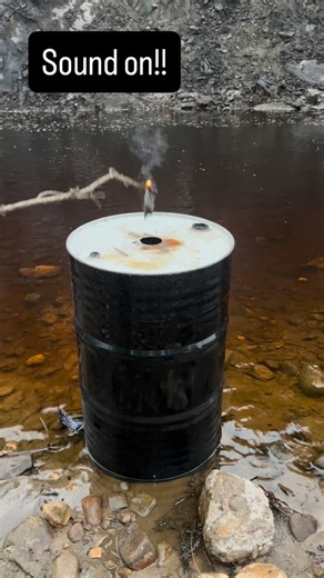 AdhDeadly on Instagram: "More at my YT channel, link in bio. 200l barrel pulsejet gets scary loud #pulsejet #loud #diyengineering"