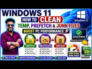 Windows 11 - How to Clean Temp, Prefetch & Junk Files | Boost PC Performance