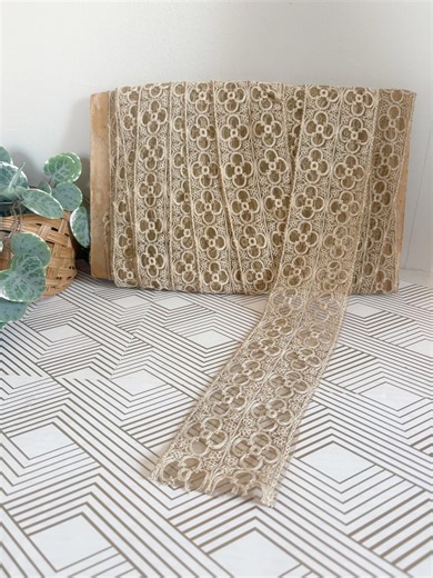 Vintage Lace Trim | Bridal Net Lace on Original Roll | Wedding Bridal Sewing Material - Etsy