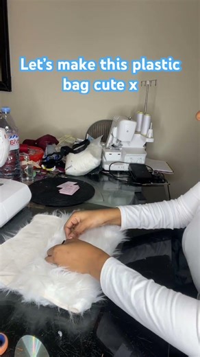 Let’s make this plastic bag cute #plastic #bag #diy #upcycling #cute