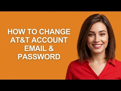 How to Change At&t Account Email & Password - AshleyHowTo